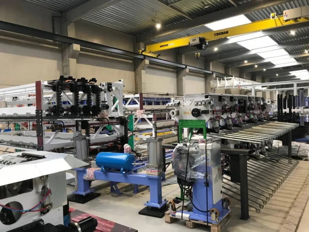 Het machinepark in de nieuwe productiehal